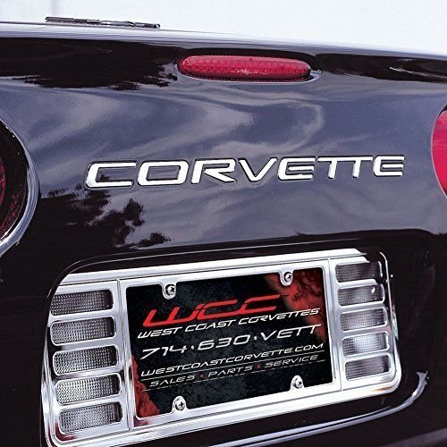 C5 Corvette Rear Stainless Steel Inserts - Letters-SR1 Performance