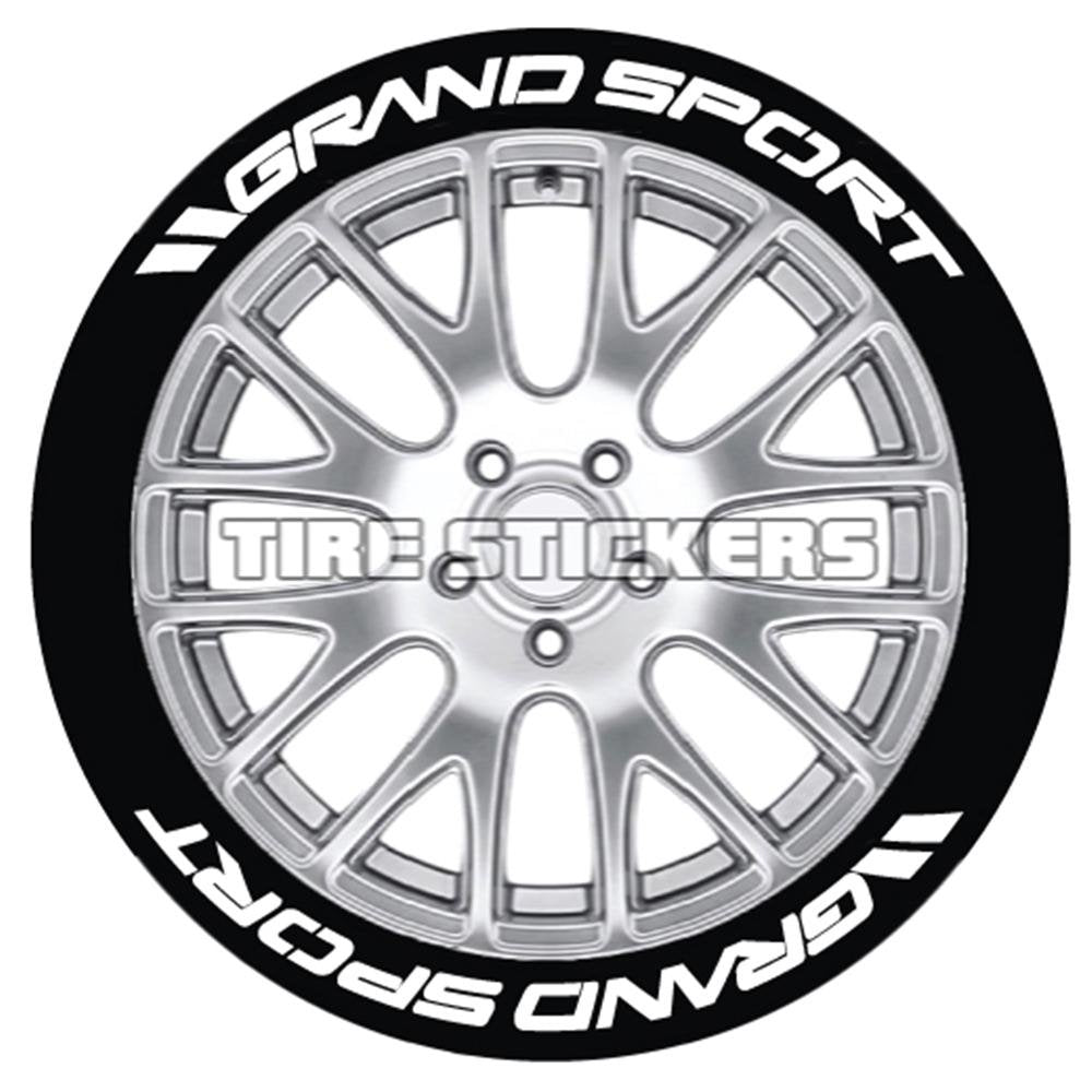 C7 Corvette Tire Stickers - Permanent 1"