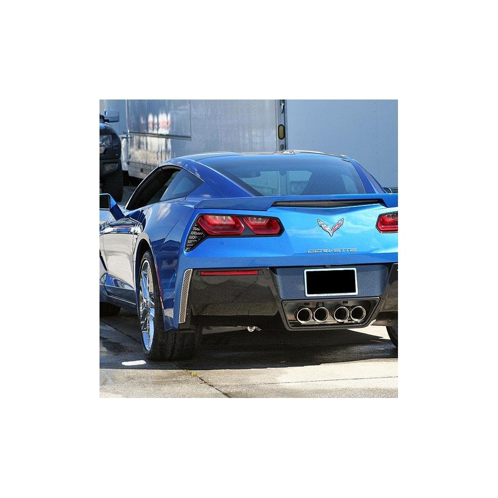 Corvette Laser Mesh Taillight Grilles : C7 Stingray, Z51, Z06, Grand Sport-SR1 Performance