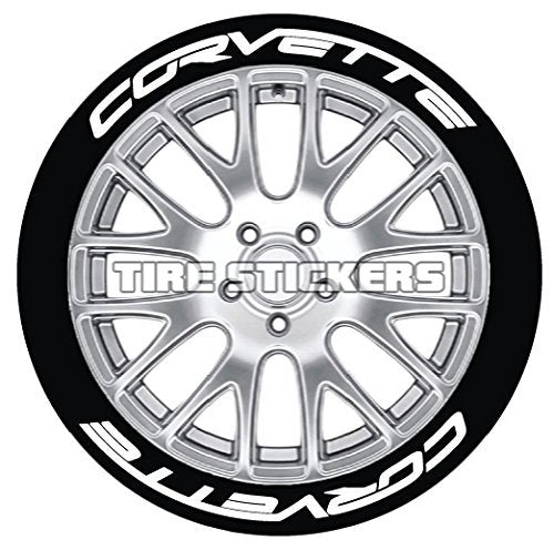 C7 Corvette Tire Stickers - Permanent 1"