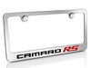 Camaro RS License Plate Frame - Chrome