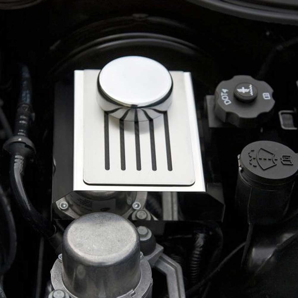 C7 Corvette Stingray Brake Master Cylinder Cover w/ Cap Cover Polished - Slotted-SR1 Performance