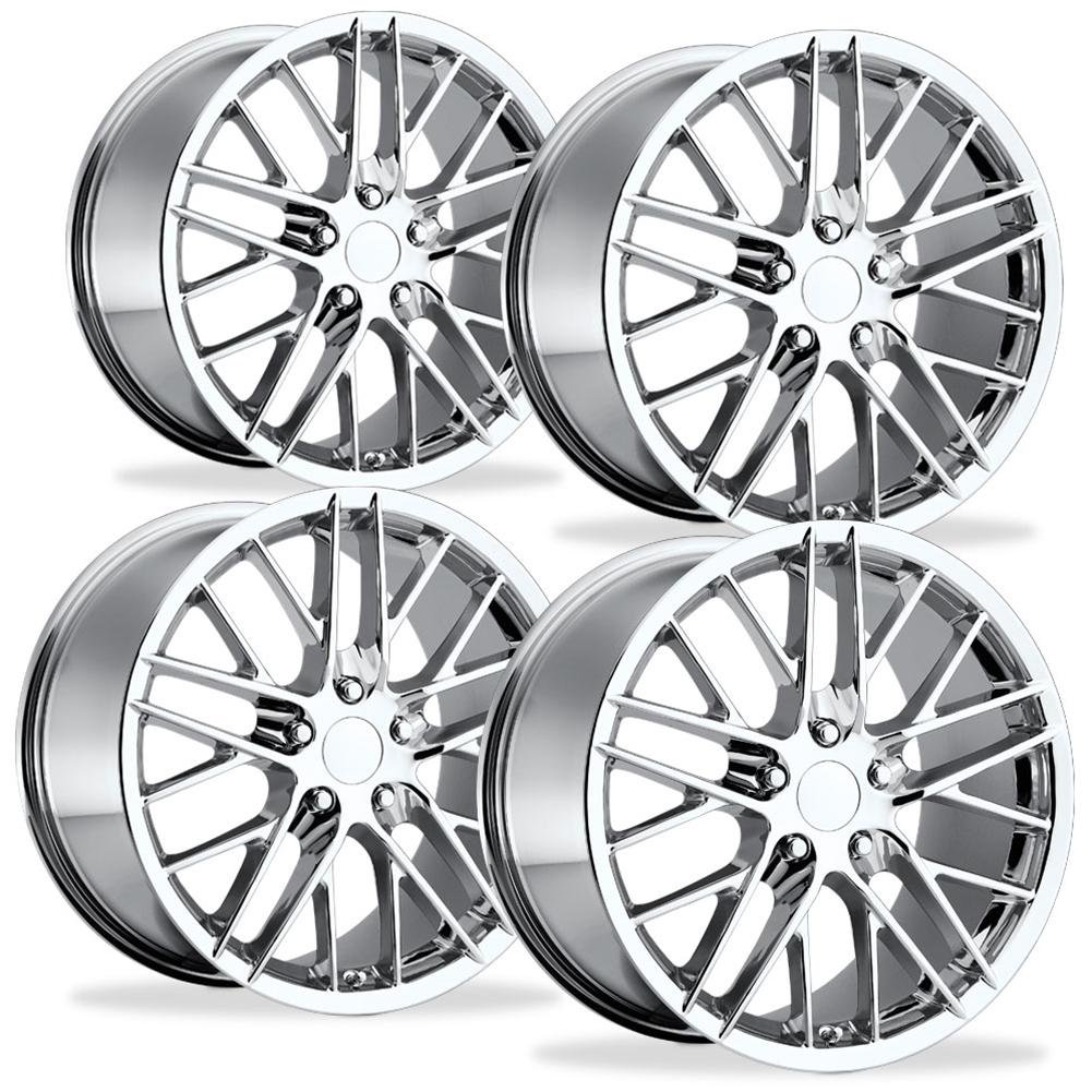 Corvette Wheel - 2009 ZR1 Style Reproduction (Set) : Chrome-SR1 Performance