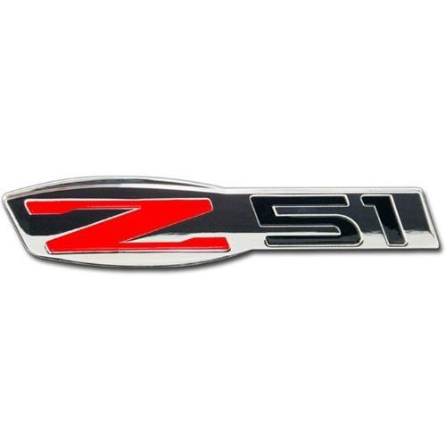 Corvette Z51 Billet Chrome Badge : C6 (1)-SR1 Performance