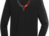 C8 Corvette Next Generation Carbon Flash Long Sleeve T-Shirt - Black