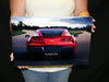 C7 Corvette Rear Red Coupe Metal Sign - 18" x 12"