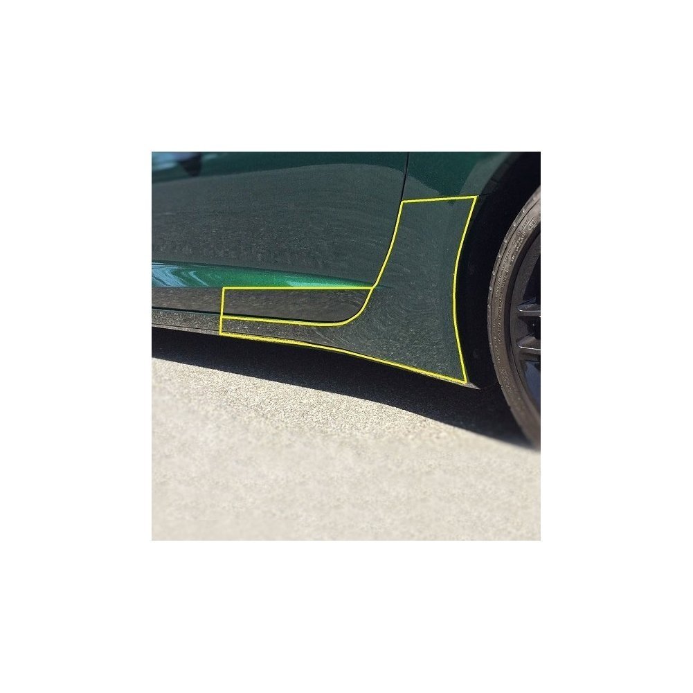 Corvette Cleartastic Exterior Rocker Panel & Lower Door Clear Film Kit - Paint Protection : C7 Stingray, Z51-SR1 Performance