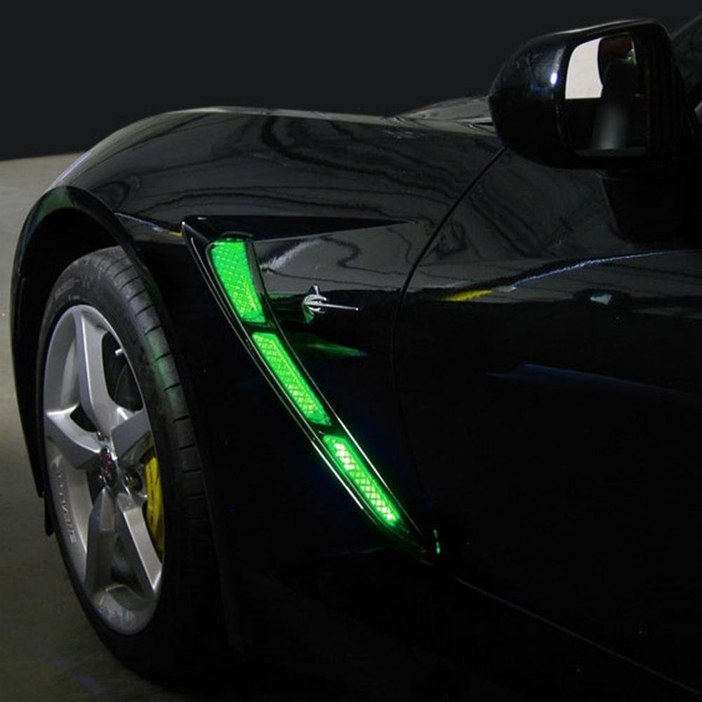 Corvette Side Cove/Hood Scoop LED Lighting Kit with (4) Function Remote : C7 Stingray-SR1 Performance