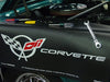 Chevrolet Corvette C5 Logo Black Grip Fender Cover