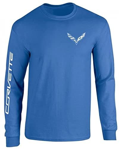 SR1 Performance Corvette T-Shirt - C7 Logo with Corvette Script on Sleeve