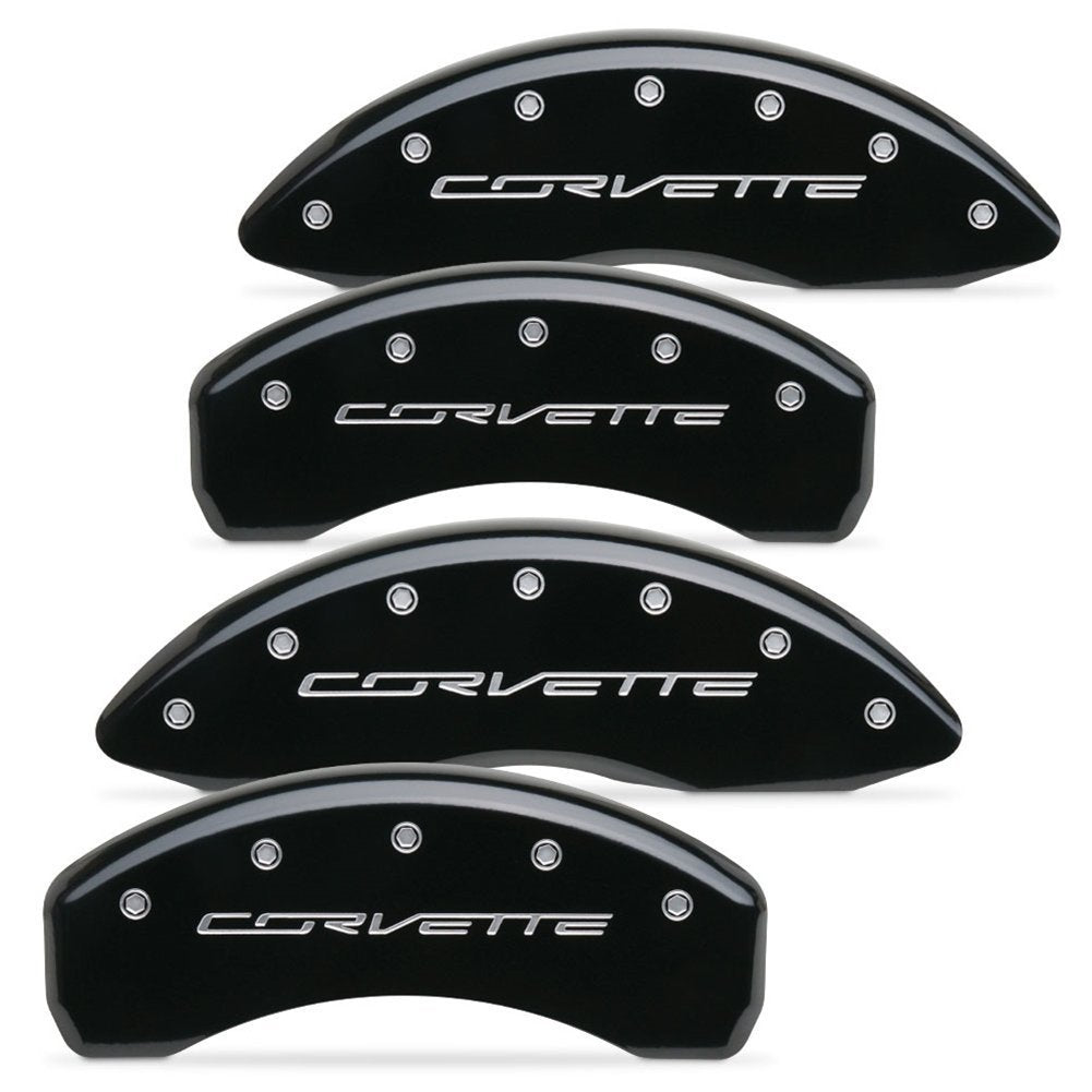 C7 Corvette Stingray Brake Caliper Cover Set with "CORVETTE" Script