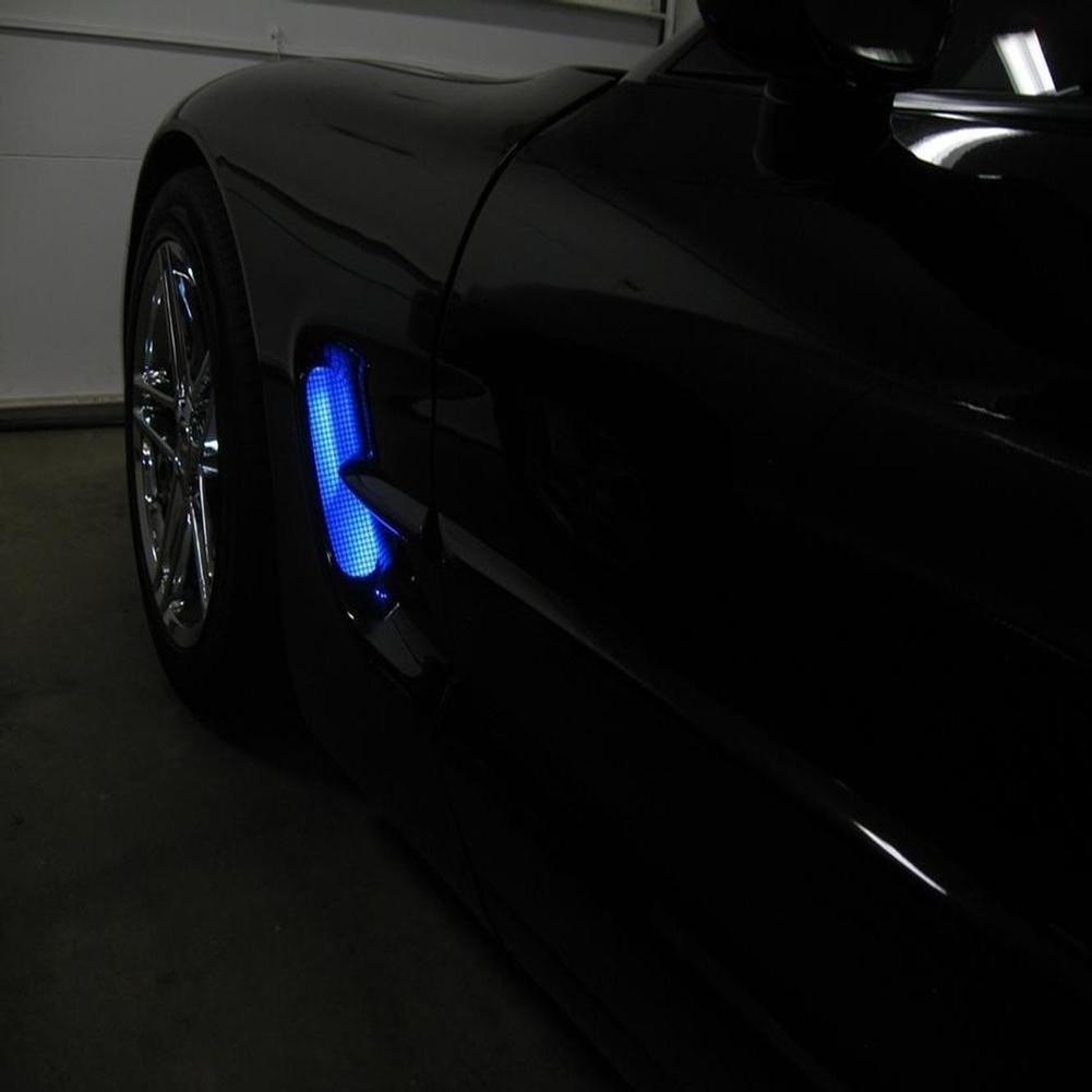 Corvette Side Cove LED Lighting Kit with (4) Function Remote : 1997-2004 C5 & Z06 (Aqua Super Bright)