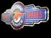 Pontiac Service/Spares Stainless Steel Wall Hanging Sign - 16" x 35"
