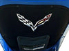 C7 Corvette Stingray Crossed flag Metal Underhood Emblem Fits: 2014 and Newer Corvettes