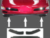 C5 & Z06 Corvette Front Spoiler Replacement - 3 Piece Set