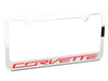 C7 Corvette Script License Plate Frame
