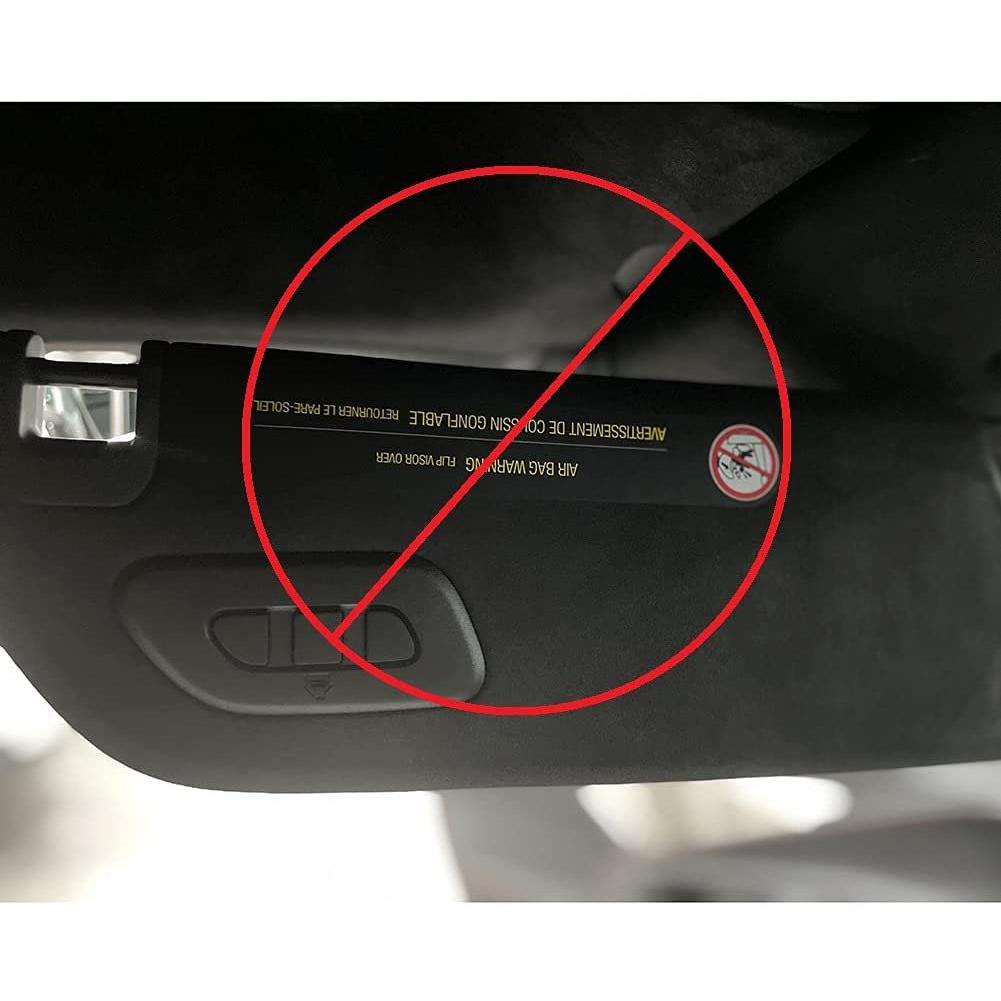 C8 Corvette Sunvisor Label Cover-SR1 Performance