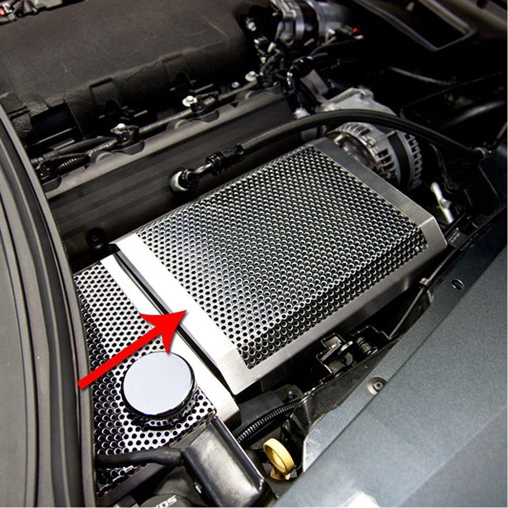 C7 Corvette Stingray Fuse Box Cover Polished - Perforated