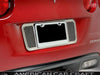 2005-2013  C6 Corvette License Plate Frame - Laser Mesh Stainless Steel