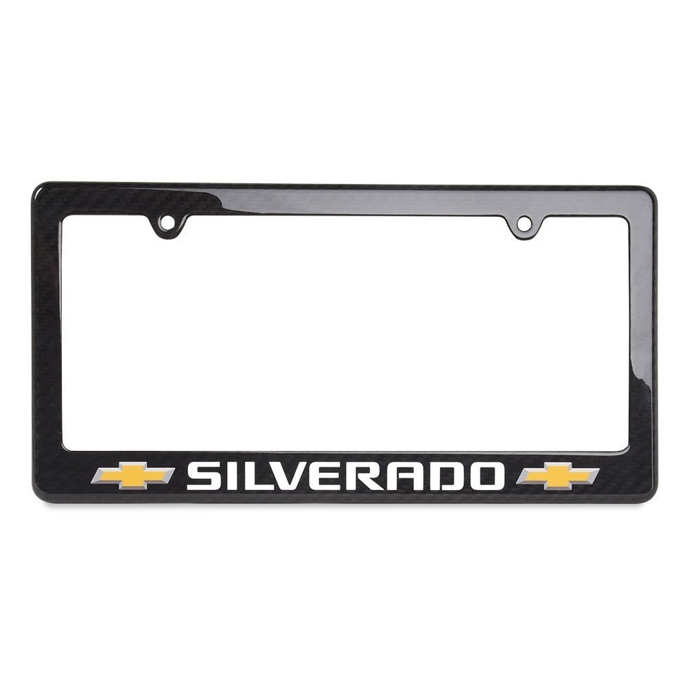 Chevrolet Silverado Bowtie Carbon Fiber License Plate Frame