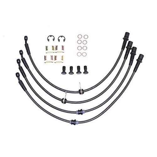 2010-2015 Camaro Stainless Steel Brake Lines (Set) - V6 Techna Fit CHEV-2810