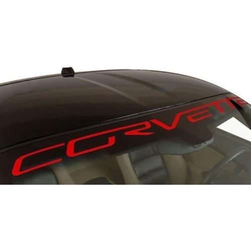 Corvette Windshield Decal Letter Kit : 2005-2013 C6,Z06,ZR1,GS (Millennium Yellow)-SR1 Performance