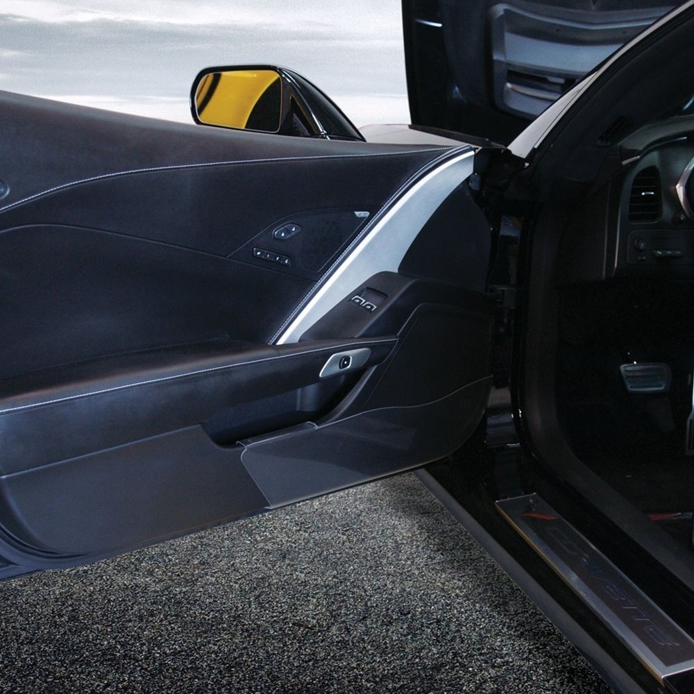 Corvette - Door Kick Panel - Clear Acrylic : C7 Stingray, Z51, Z06-SR1 Performance