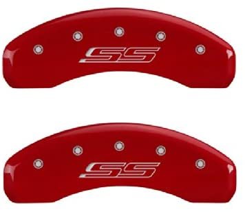 MGP Caliper Covers 14036SCS5RD Caliper Cover with Red Powder Coat Finish, (Set of 4)