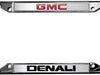 GMC Denali Logo On Chrome License Plate Frame