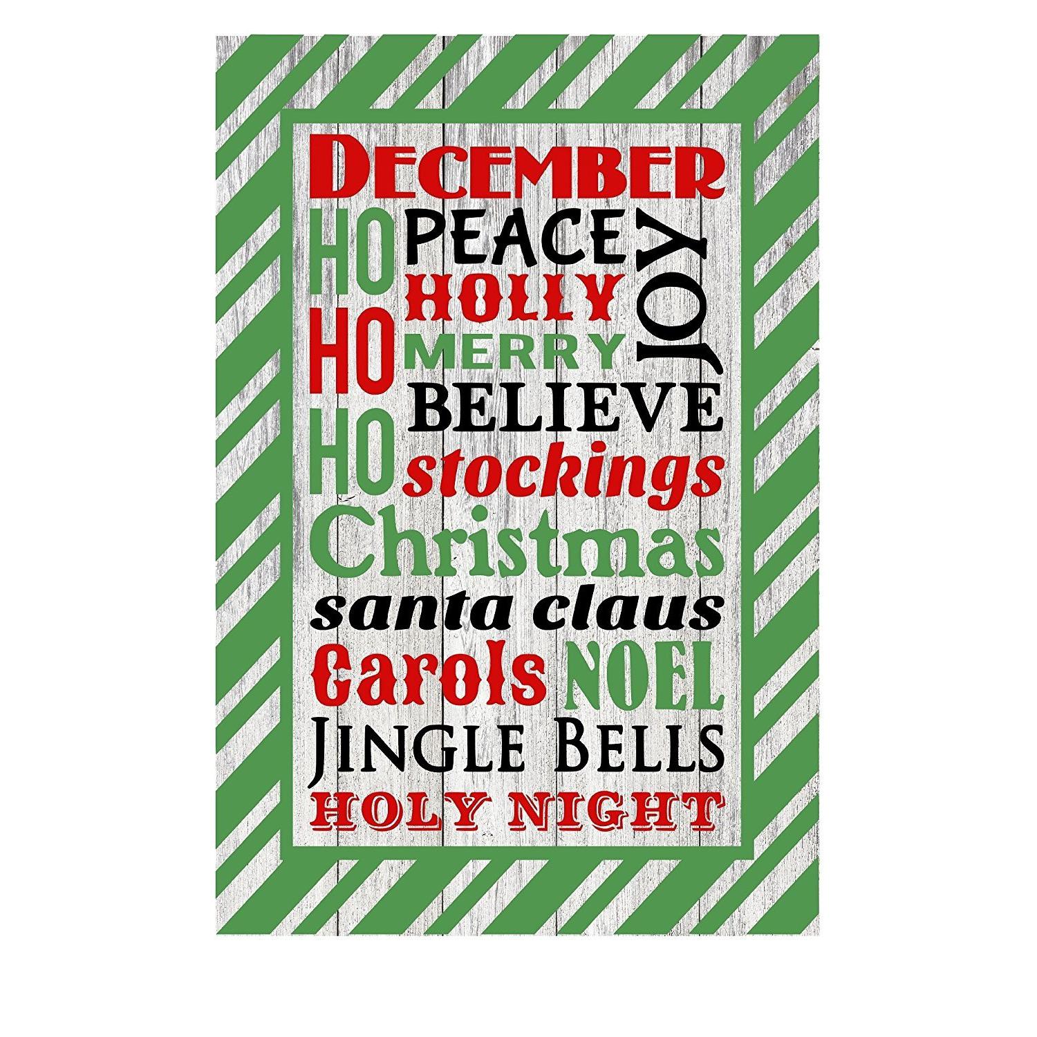 Christmas Quote Decor Metal Sign - 12" x 8"-SR1 Performance
