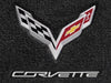 2014-2019 C7 Corvette Lloyd Cargo Mat - Black with Crossed Flags & Corvette Script