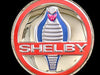 Classic Shelby Cobra Badge Stainless Steel Wall Hanging Sign - 22"