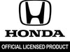 Honda Red Logo License Plate Kit - Chrome Frame on Black Acrylic Plate