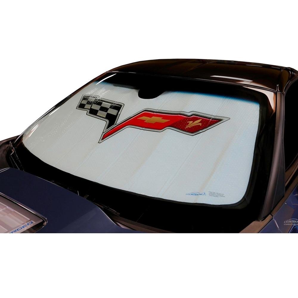 C6 Corvette Folding Sunshade - Insulated Windshield Shade