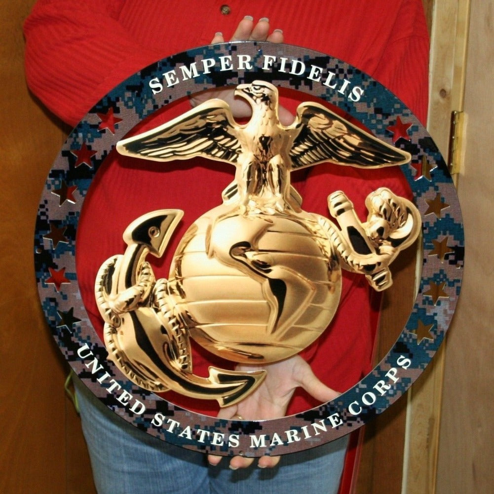 Marine Wife EGA Semper Fidelis USMC Patch