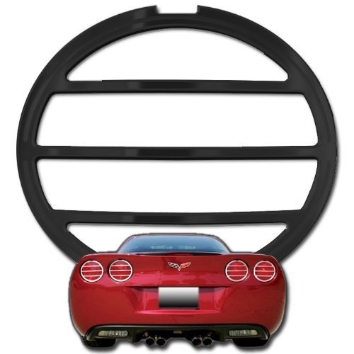 Corvette Taillight Bezels - Billet Aluminum Black 4 Pc. (Set) : C6,Z06,ZR1,Grand Sport-SR1 Performance