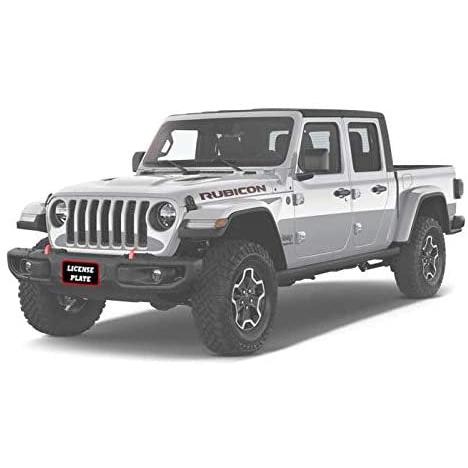 STO N SHO Front License Plate Bracket for 2018-2022 Jeep Wrangler JL and 2020-2024 Gladiator Rubicon with Metal Bumper