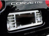 Corvette License Plate Frame Billet Chrome : C5 & Z06
