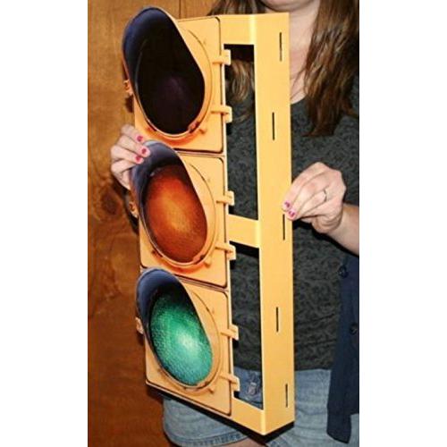 Large Stop Light/Traffic Light Double Sided Metal Wall Sign - 24" x 12"-SR1 Performance