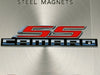 Camaro Super Sport SS Metal Magnet Emblem Art Size: 6" x 1.5" Tool Box Great Gift Item