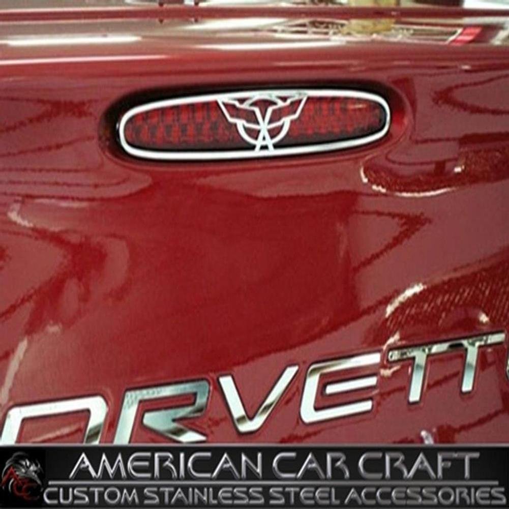 Corvette Third Brake Light with C5 Logo - Polished Stainless Steel : C5 & Z06-SR1 Performance