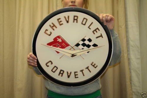 1958-1962 Corvette Emblem Metal Sign 19" x 19"