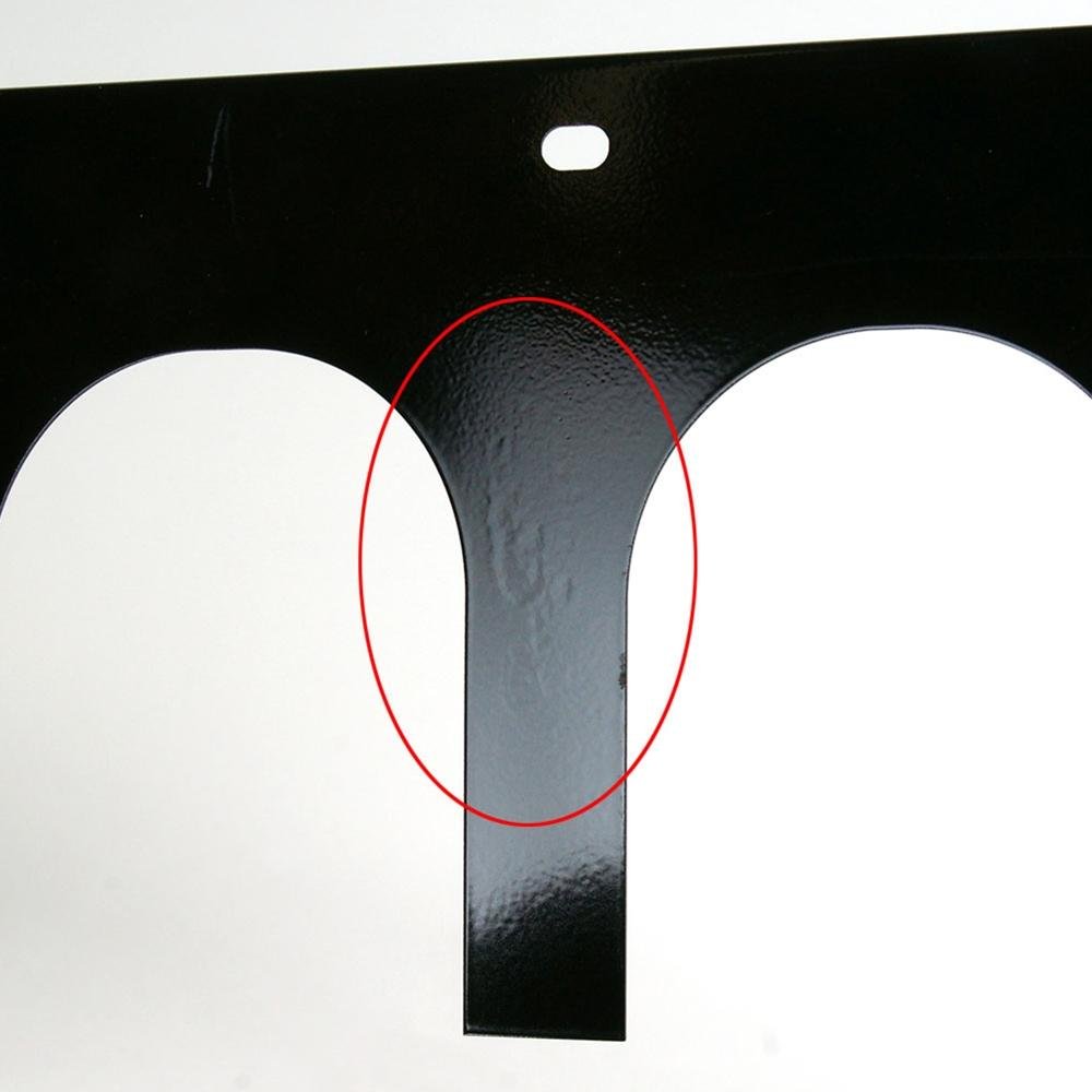 American Car Craft 052052 Black Exhaust Filler Plate (Powder Coated Stock System)-SR1 Performance
