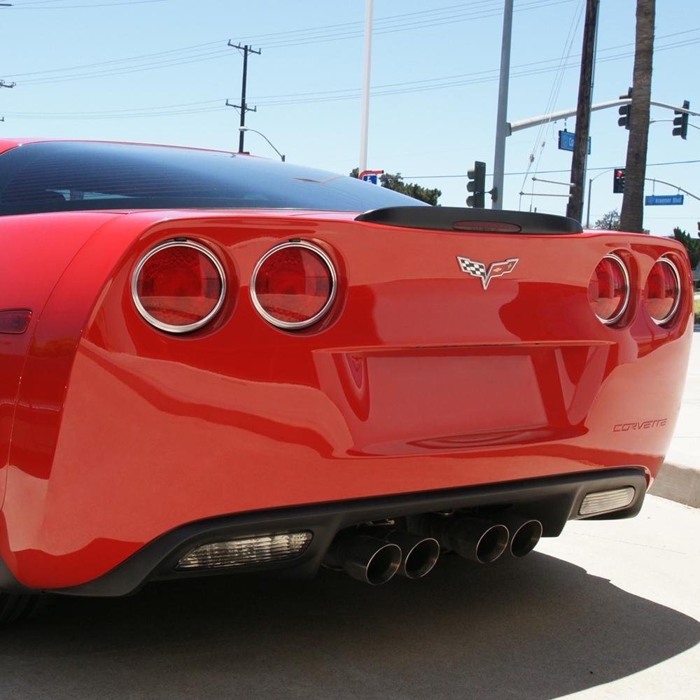 Corvette Rear Taillight Bezels - Billet Chrome : 2005-2013 C6,Z06,ZR1,Grand Sport