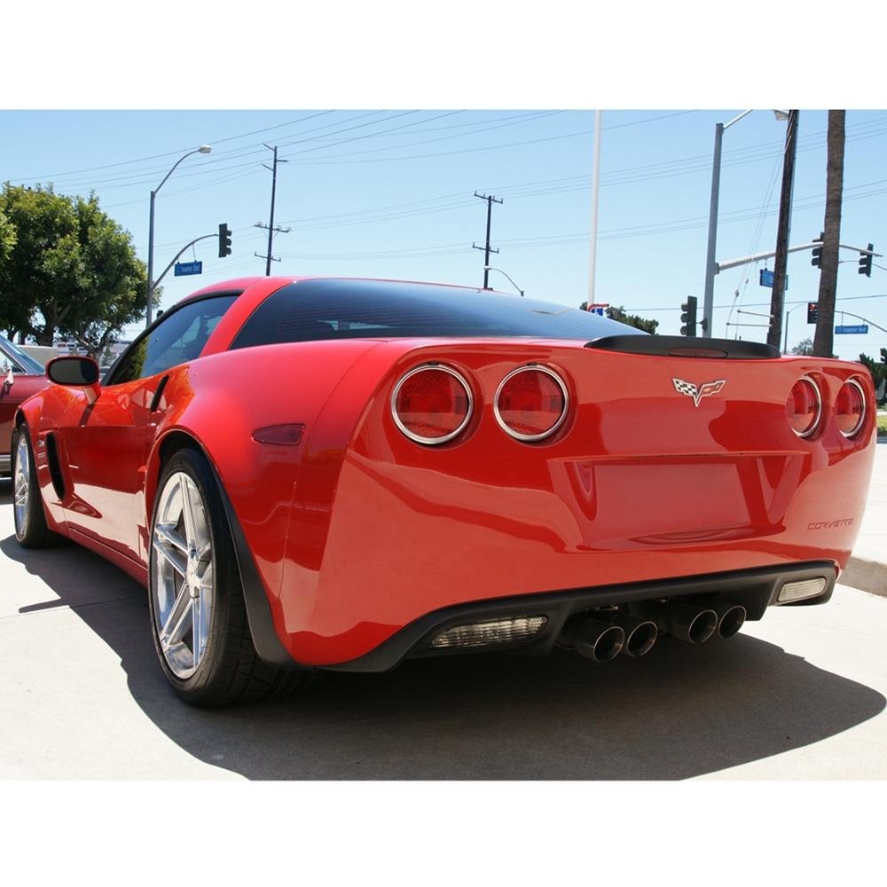 Corvette Rear Taillight Bezels - Billet Chrome : 2005-2013 C6,Z06,ZR1,Grand Sport